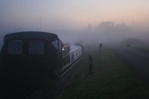 Foggy morning departure